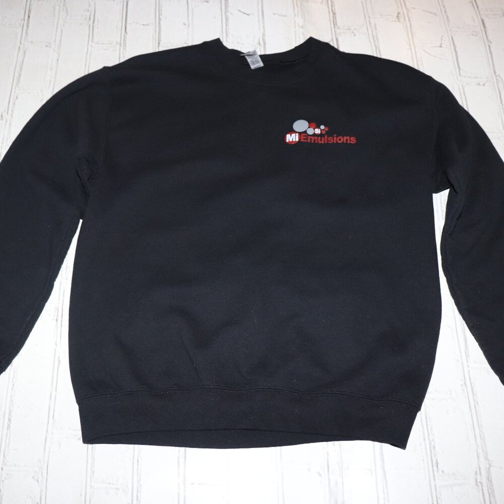 Black Crew neck sweater MI Emulsions Size Medium